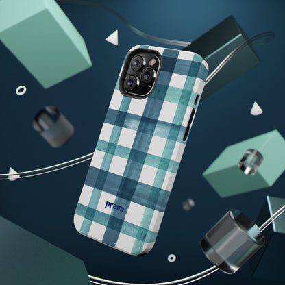 Teal Plaid Phone Case