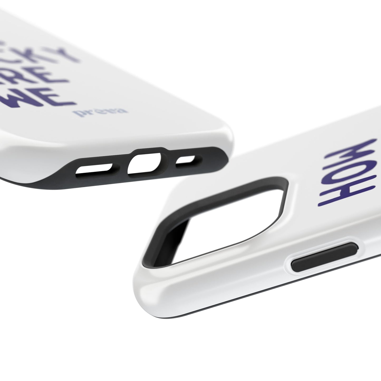 How Lucky Are We White Phone Case