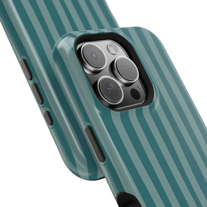 Striped Teal Phone Case