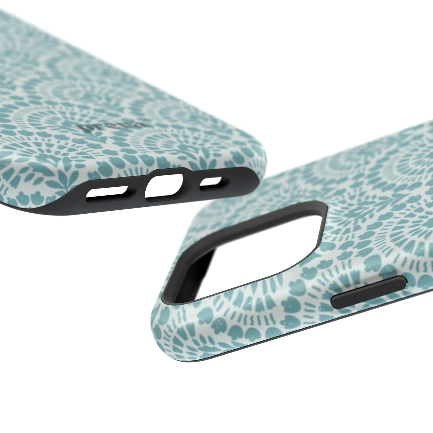 Aqua Lace Pattern Phone Case
