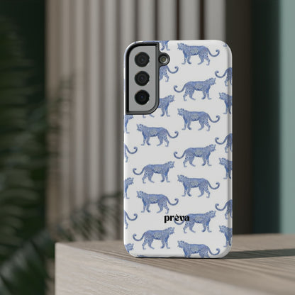 Blue Leopard Pattern Phone Case