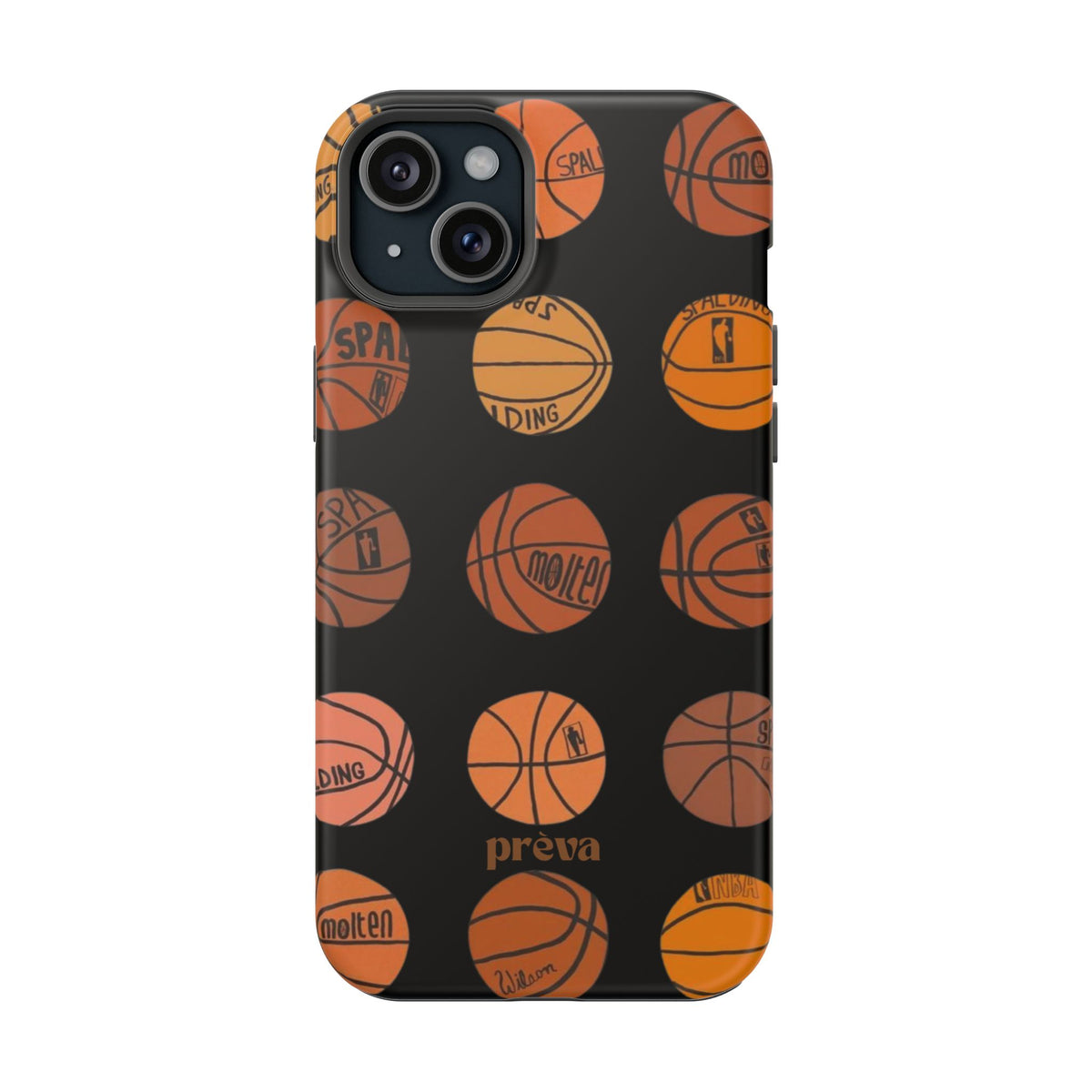 Black Basketball Phone Case