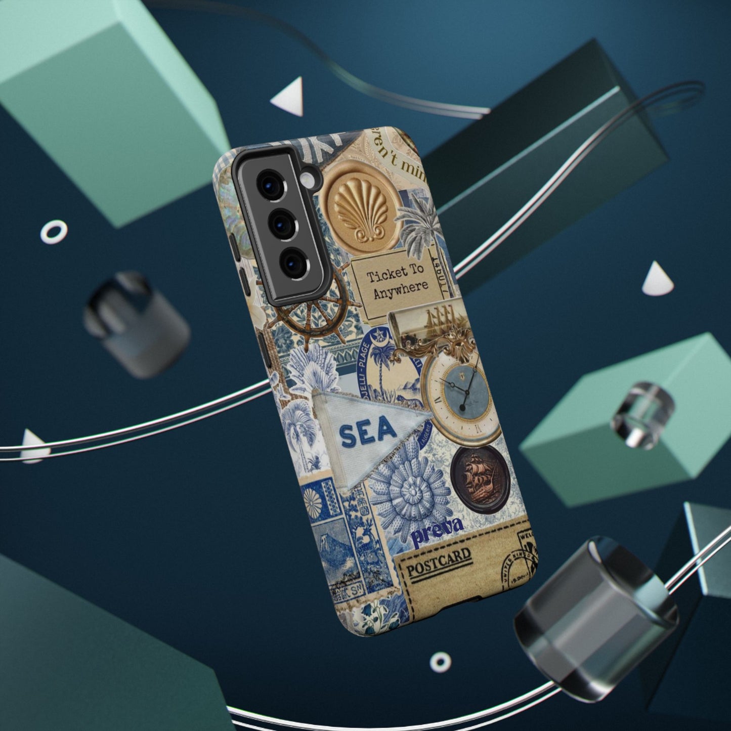 Neutral Travel Collage Phone Case