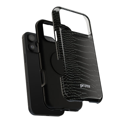 Black Croc Phone Case