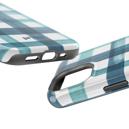 Teal Plaid Phone Case