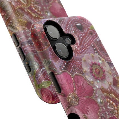 Floral Embroidery Phone Case