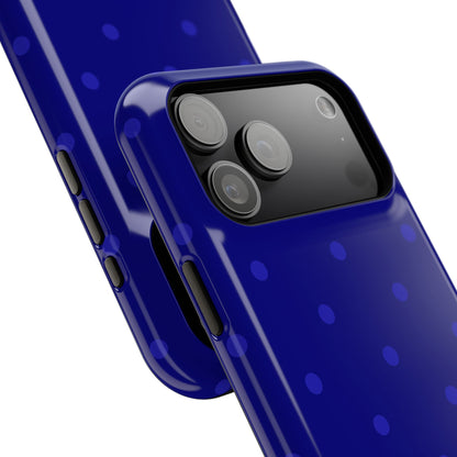 Dark Blue Polka Dots Phone Case