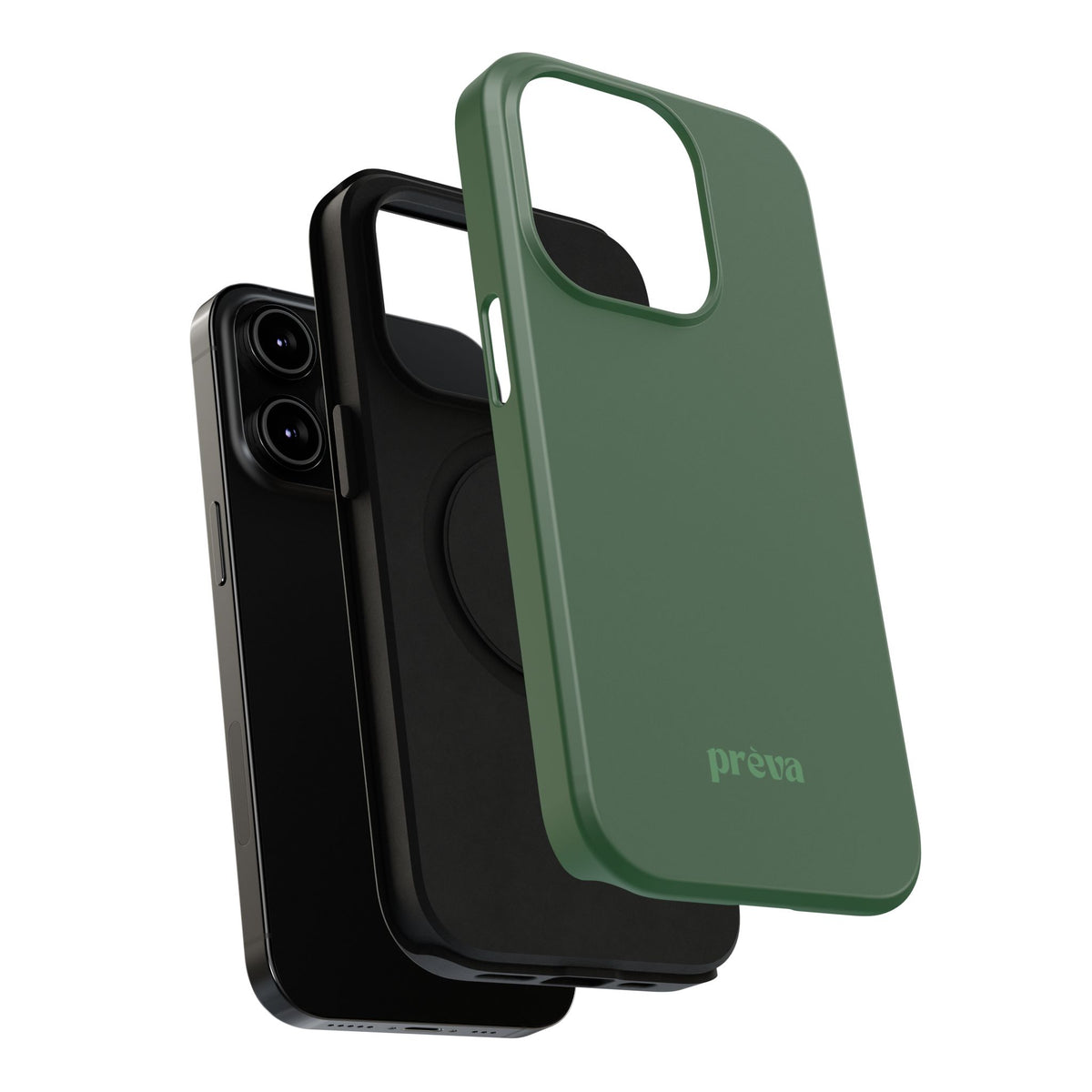 Impact-Resistant Phone Case — Forest Green Slim Armor