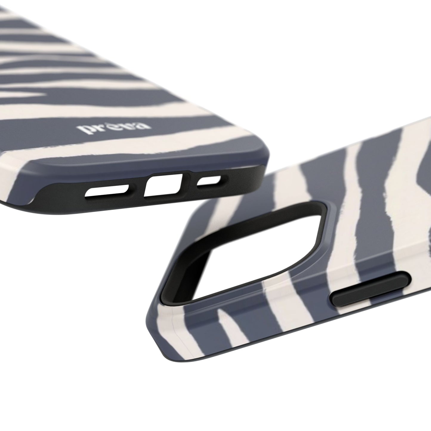 Navy & Cream Zebra Phone Case