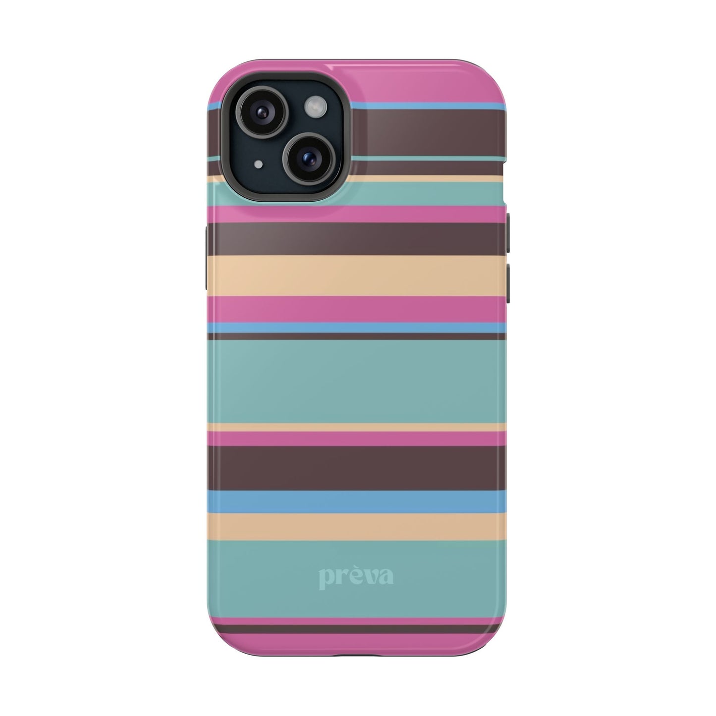 Cocoa Palm Stripes Phone Case