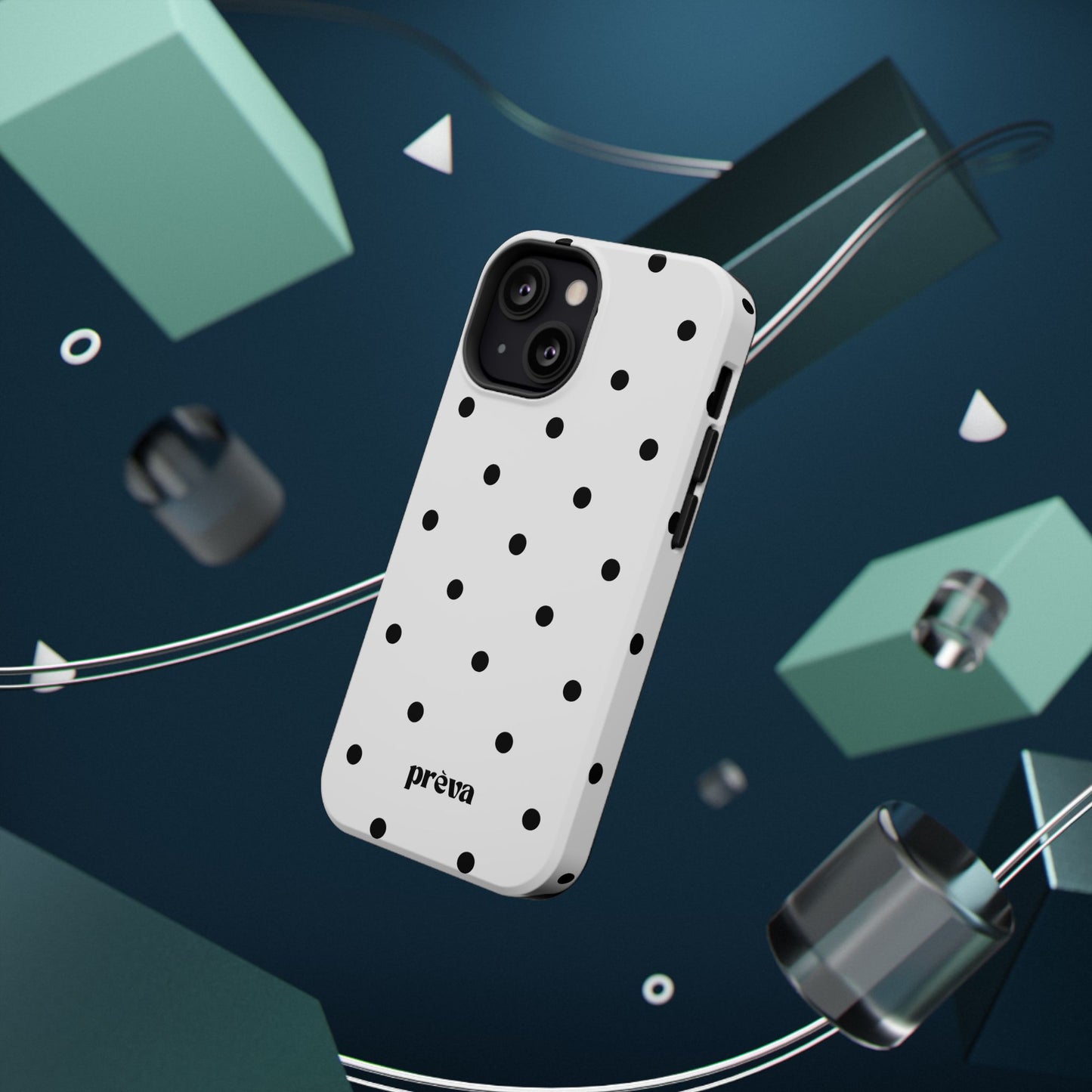 B&W polka dots Phone Case