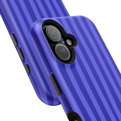 Neon Blue Stripes Phone Case