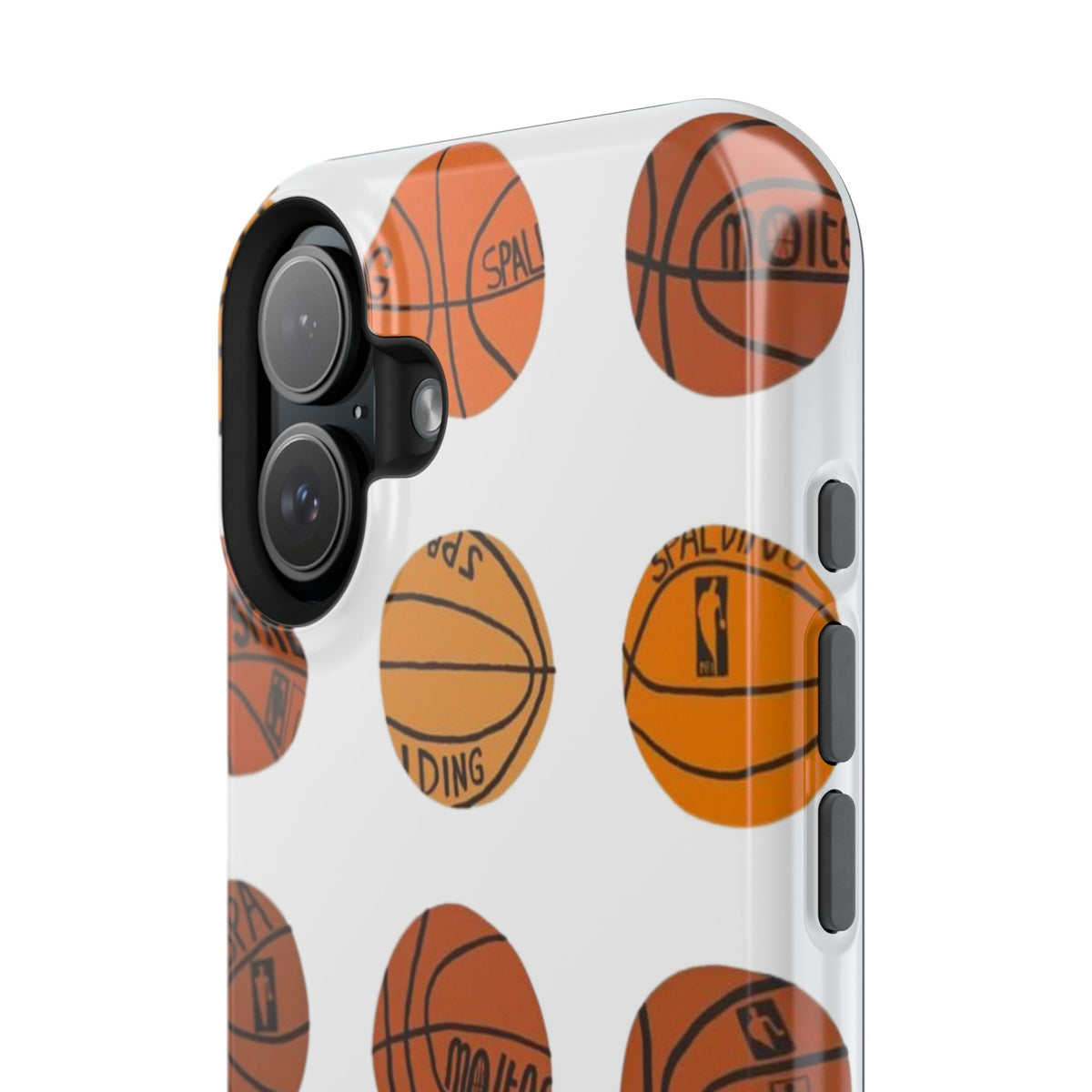 White Basketball Phone Case