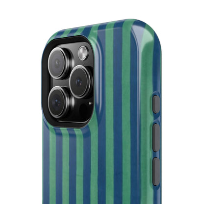 Green & Blue Stripes Phone Case