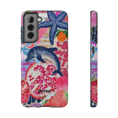 Dolphin Tropics Collage Phone Case
