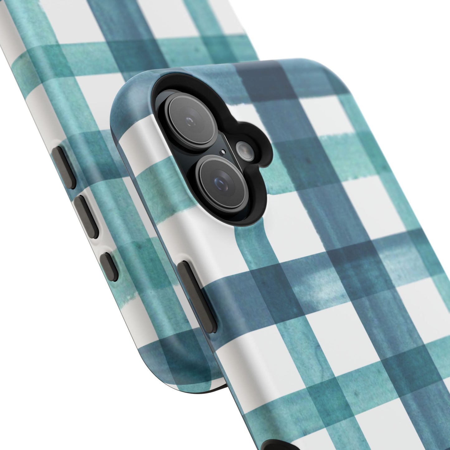 Teal Plaid Phone Case