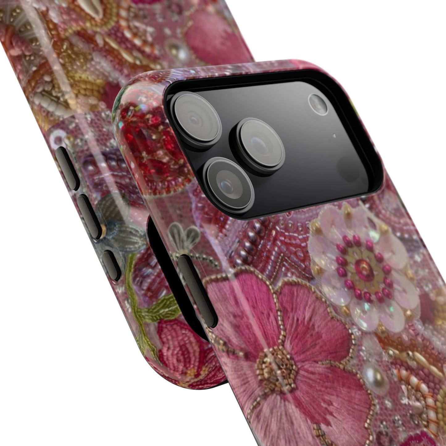Floral Embroidery Phone Case