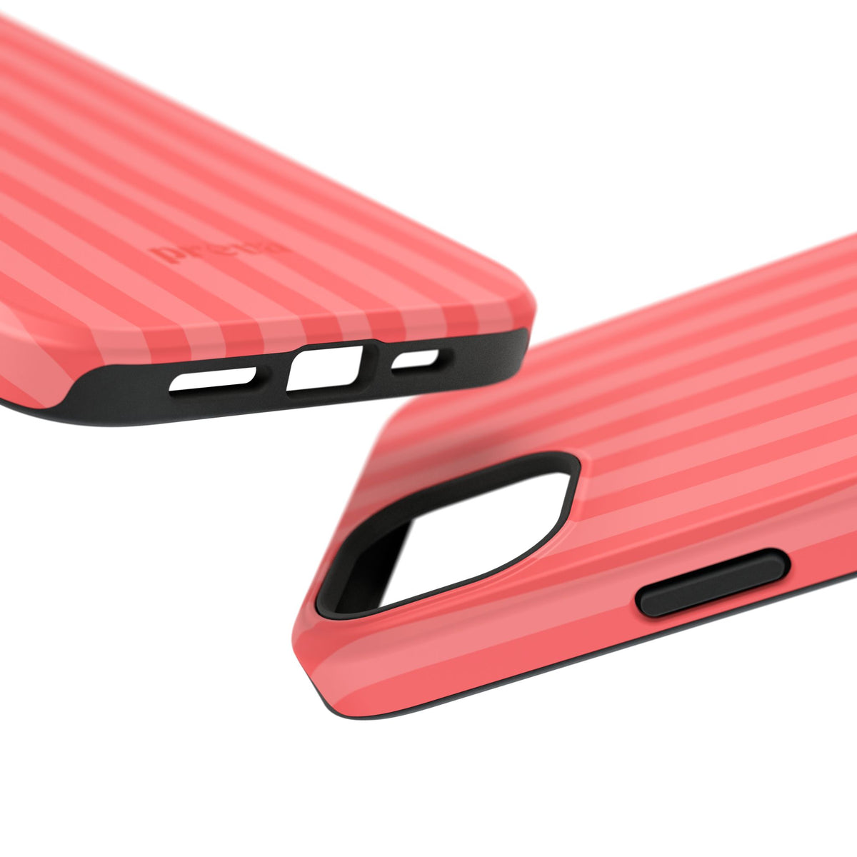 Coral Stipes Phone Case