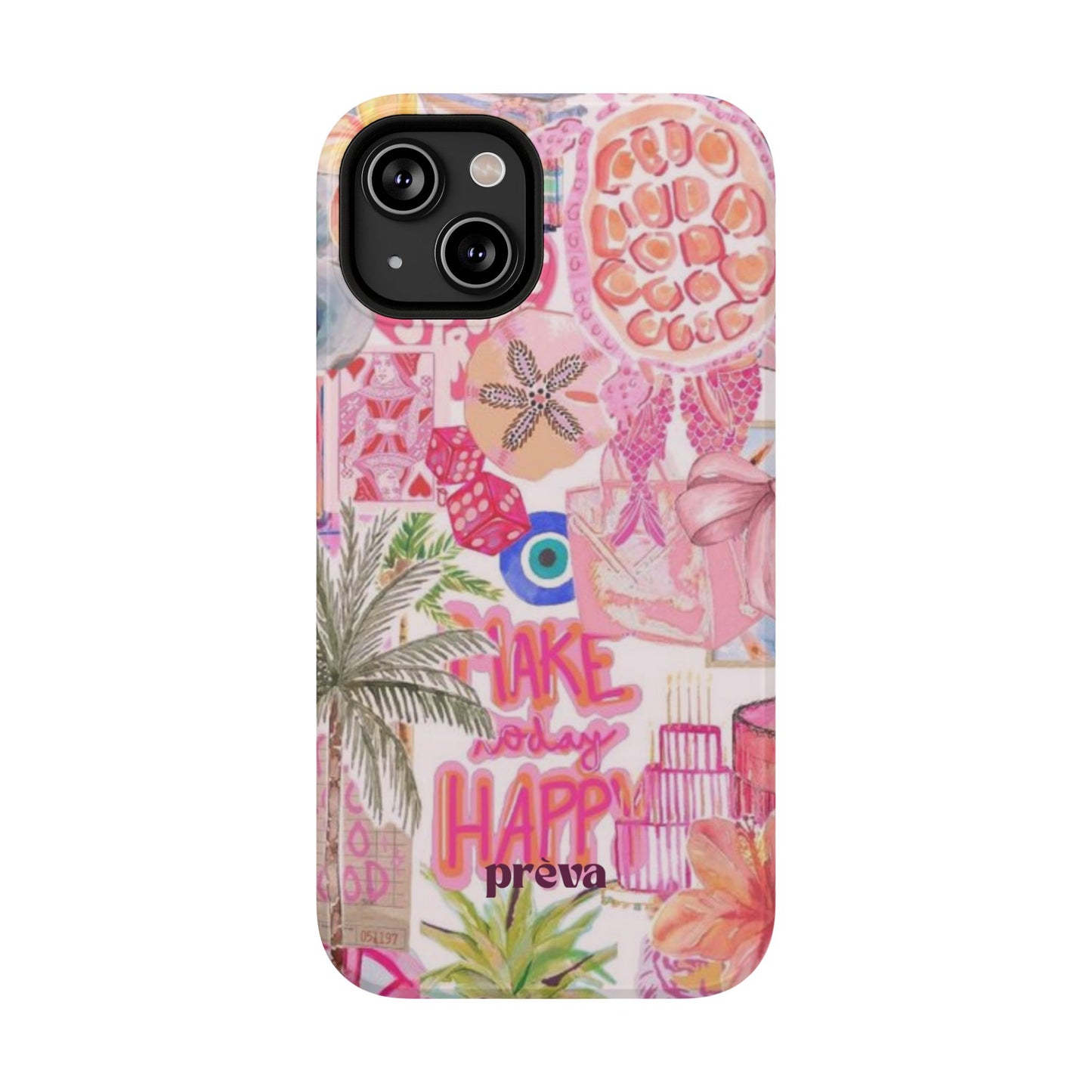 Pink Tropical Collage Phone Case