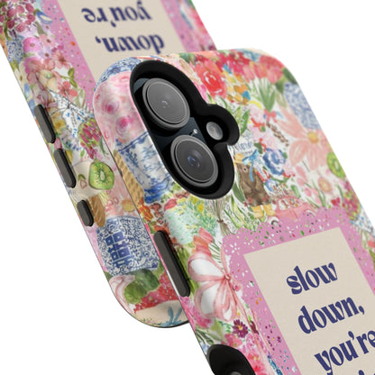 Slow Down Flowers x notsoken Phone Case
