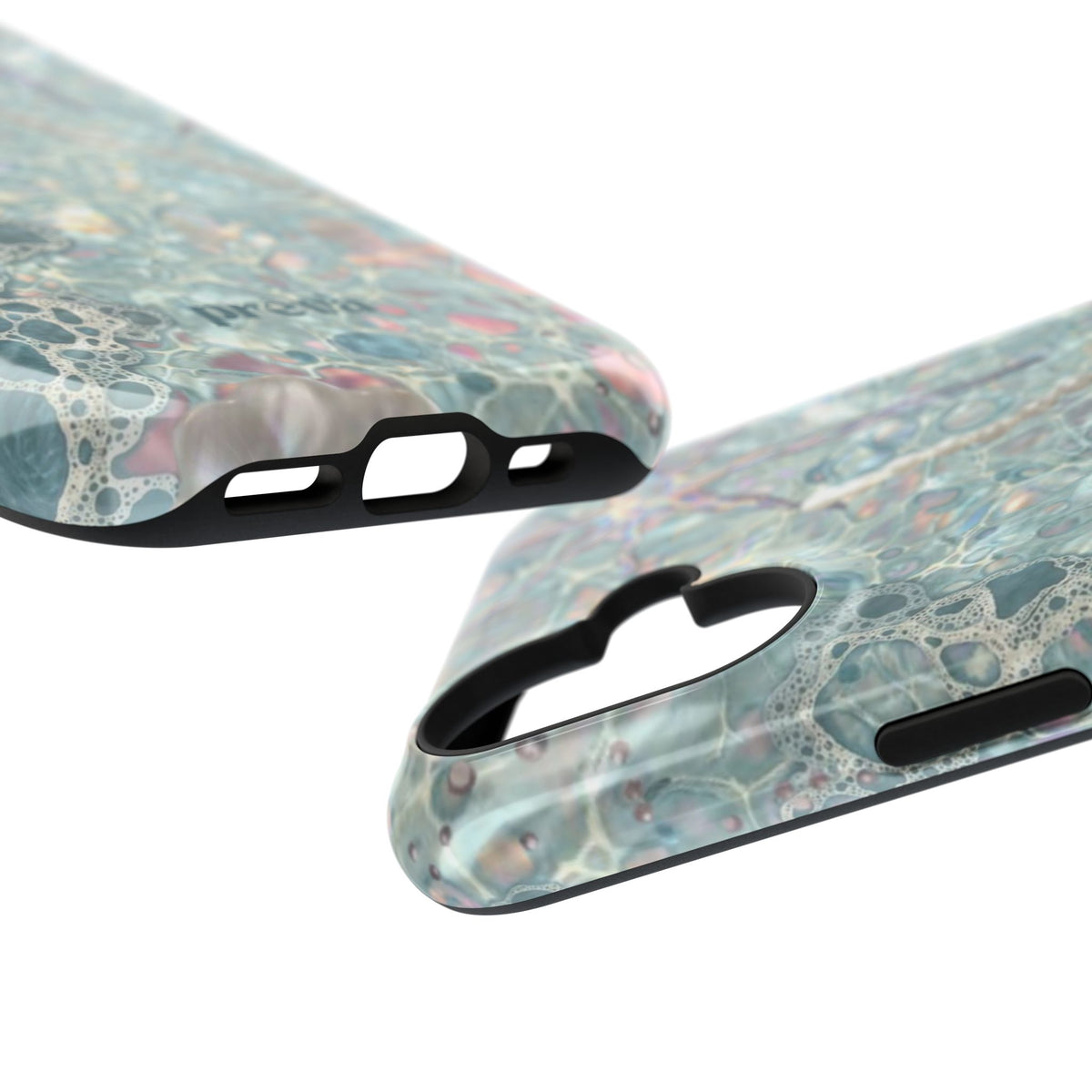 Marbled Seafoam Impact-Resistant Phone Case