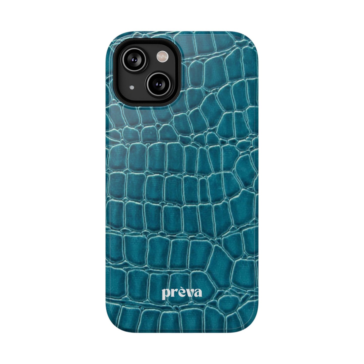 Teal Croc Phone Case