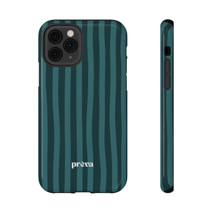 Dark Stripes Turquoise Phone Case