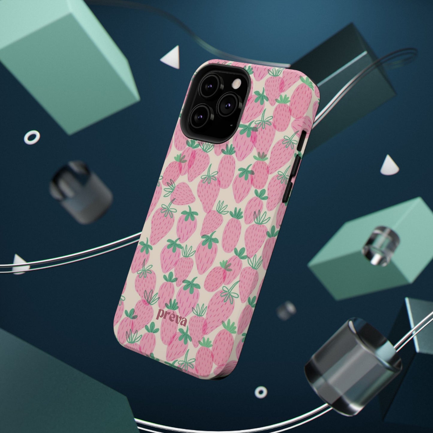 Pink Strawberry Phone Case
