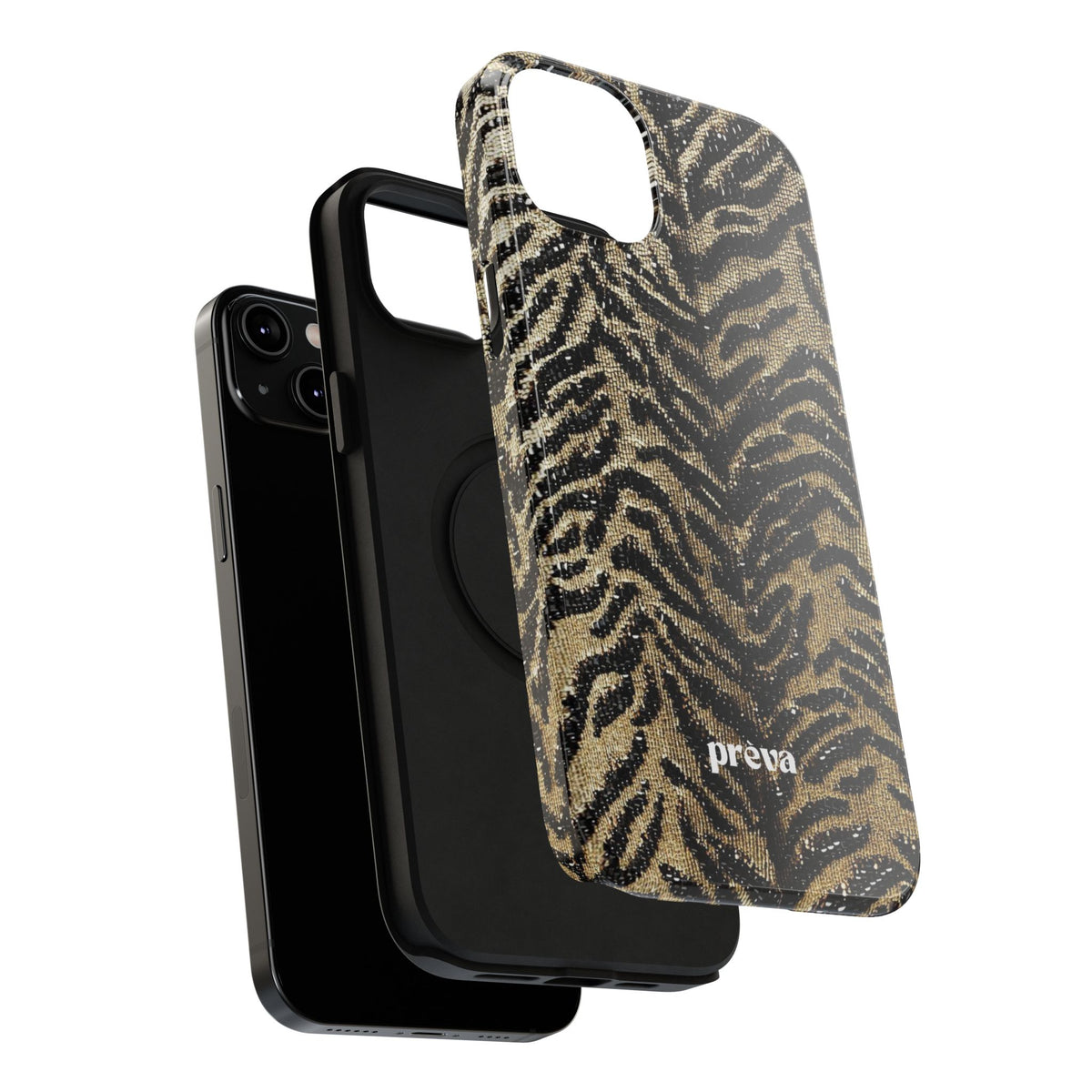 Phone Case — Impact‑Resistant Tiger Print Rug Texture
