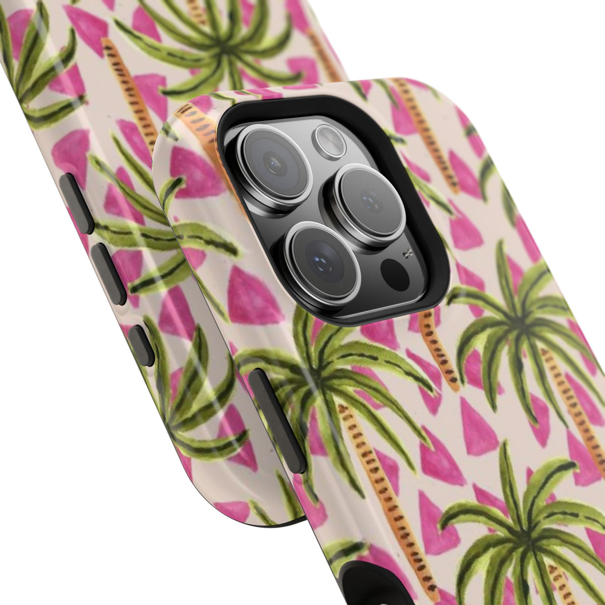 Phone Case — Pink Palm Tree Impact-Resistant Protector