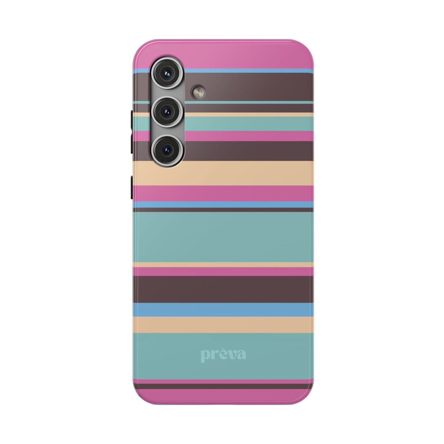 Cocoa Palm Stripes Phone Case