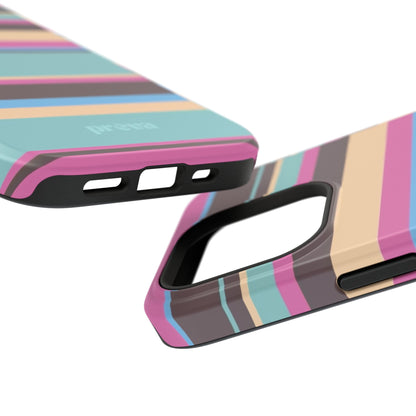 Cocoa Palm Stripes Phone Case