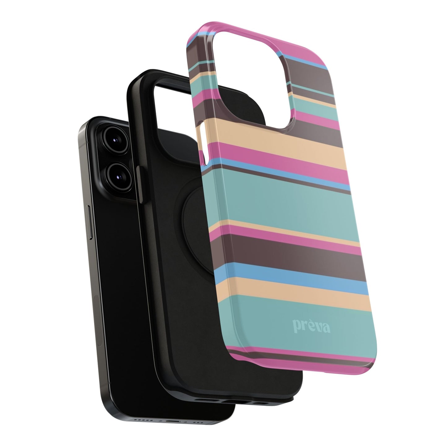 Cocoa Palm Stripes Phone Case