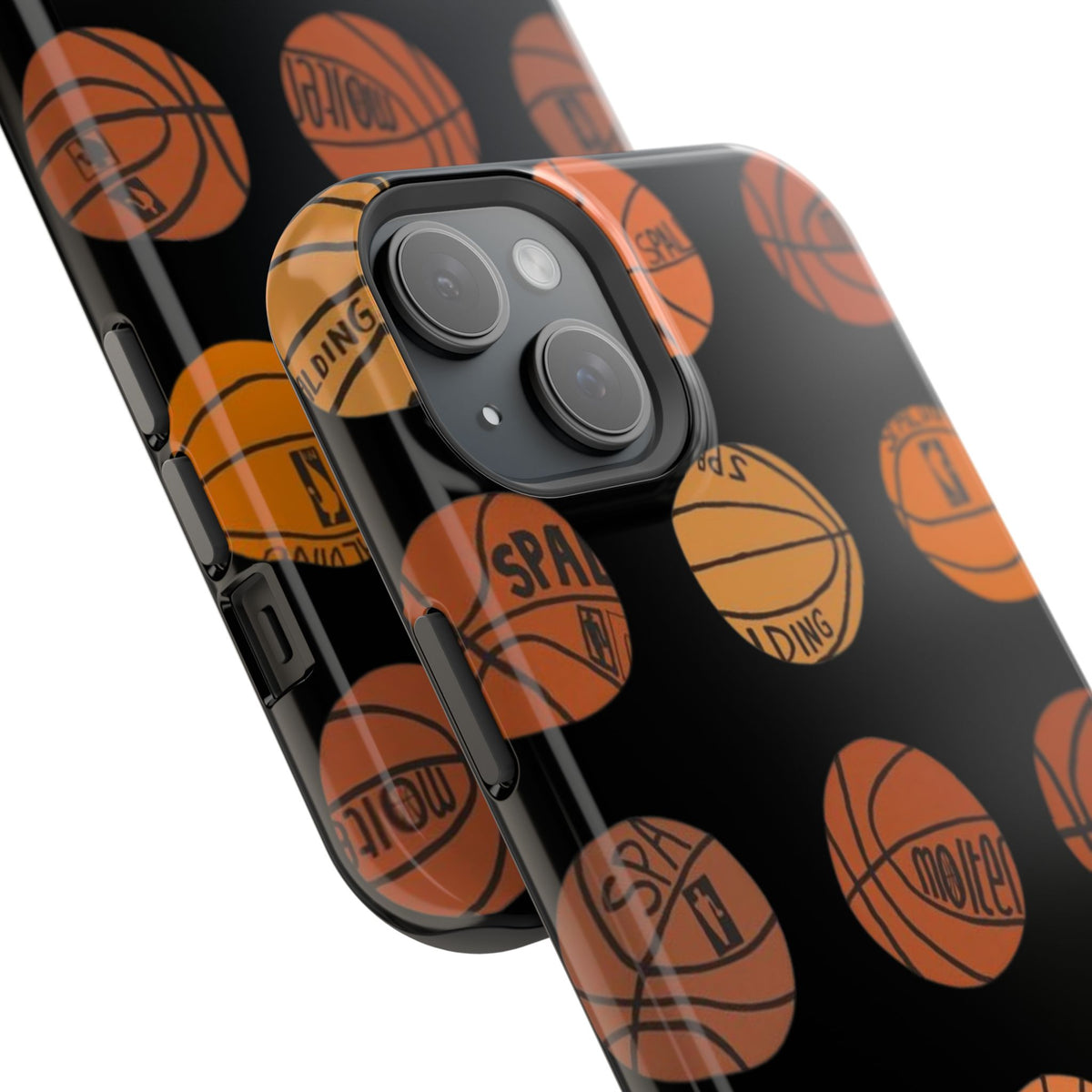 Black Basketball Phone Case