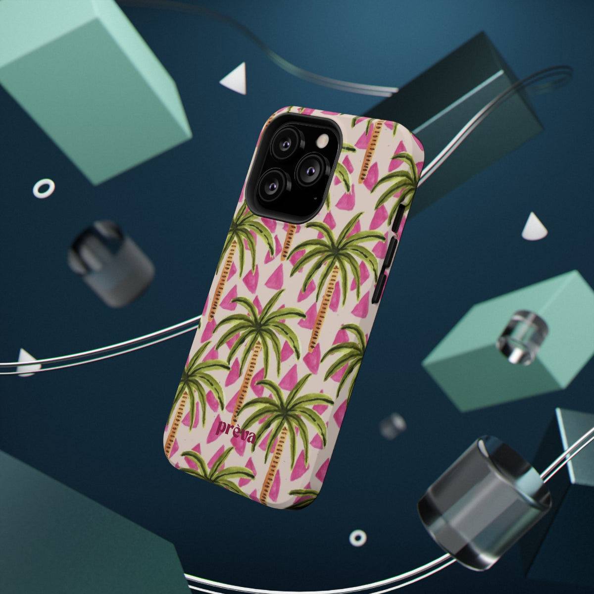 Phone Case — Pink Palm Tree Impact-Resistant Protector