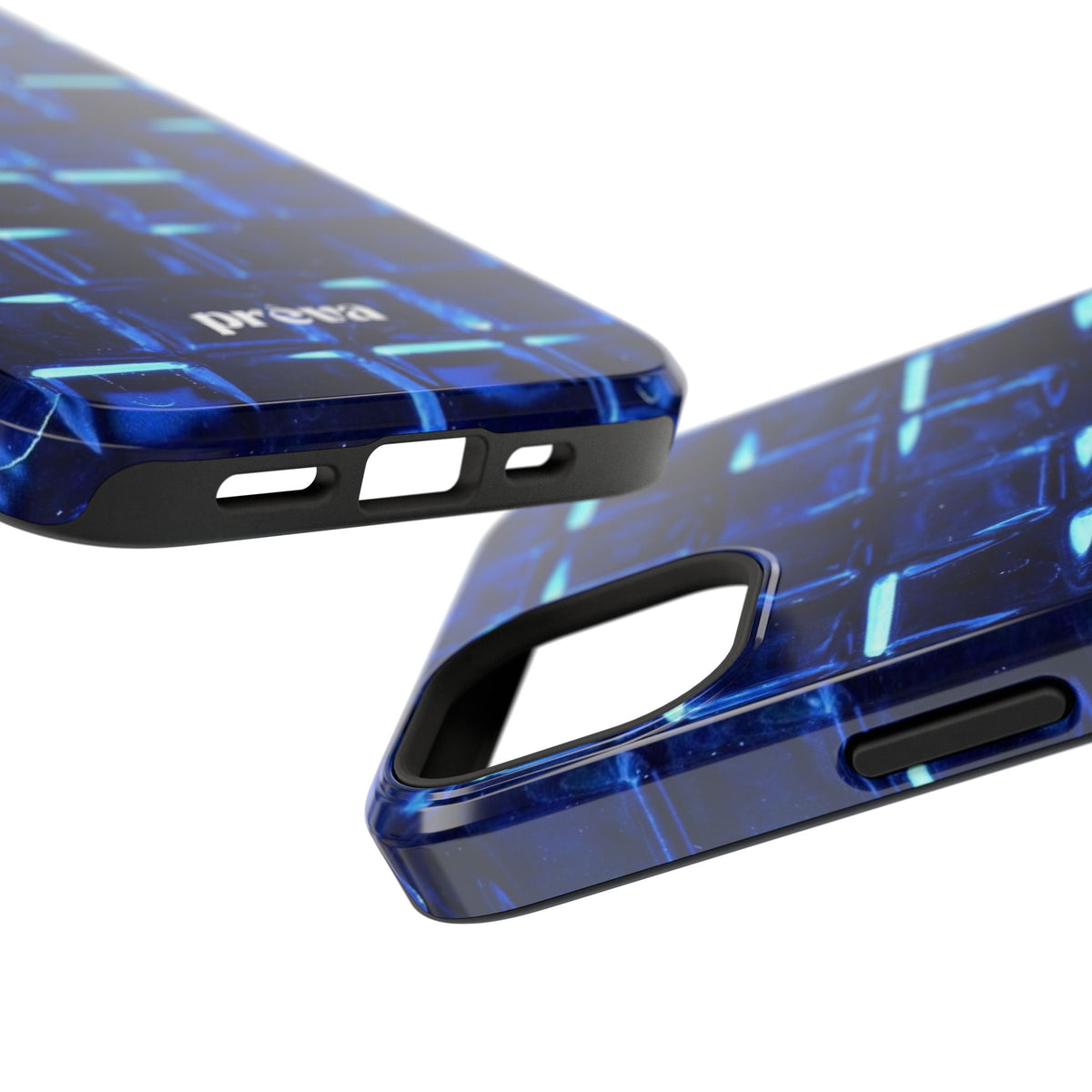 Blue Glass Tile Impact-Resistant Phone Case