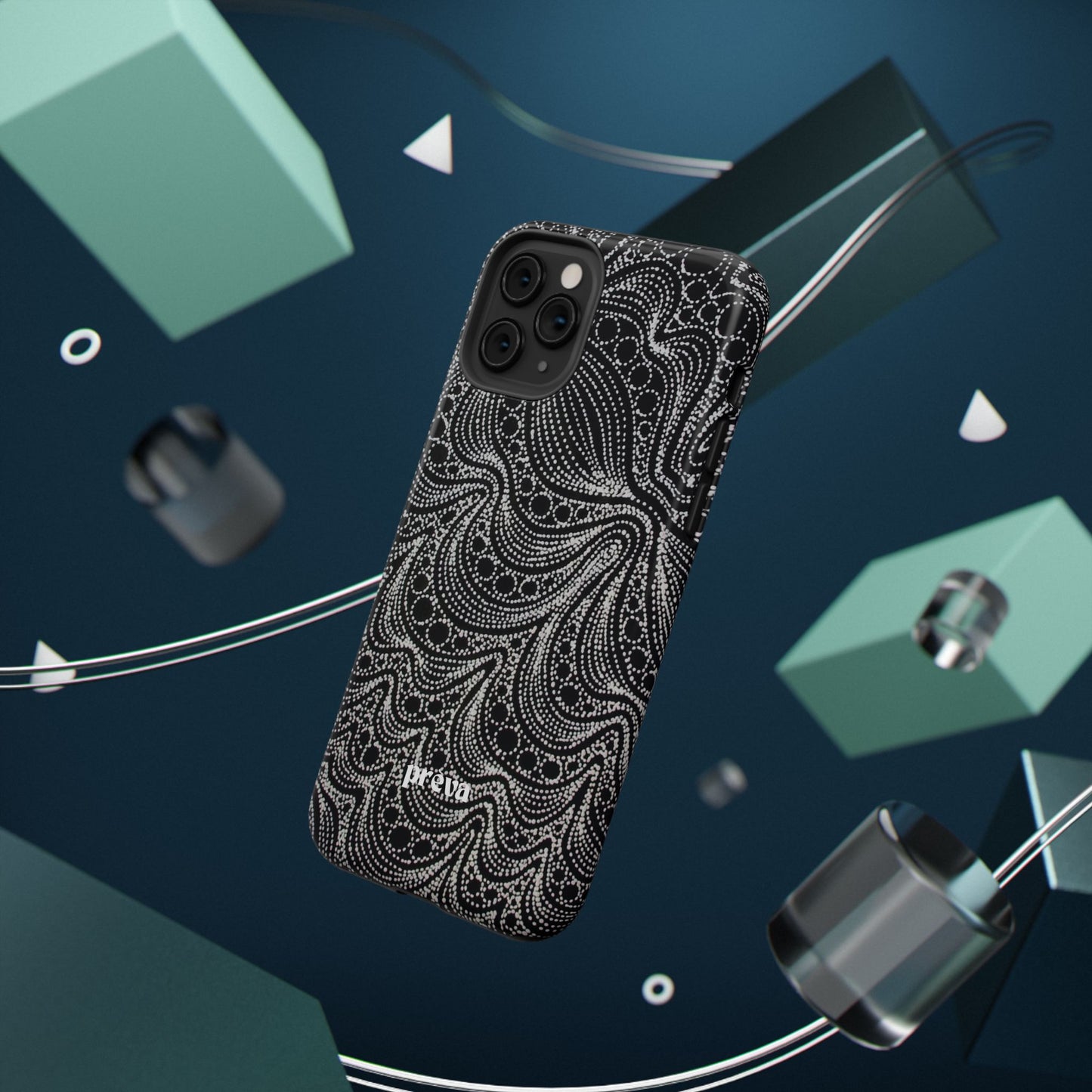 Abstract Midnight Lace Phone Case