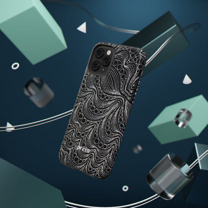 Abstract Midnight Lace Phone Case