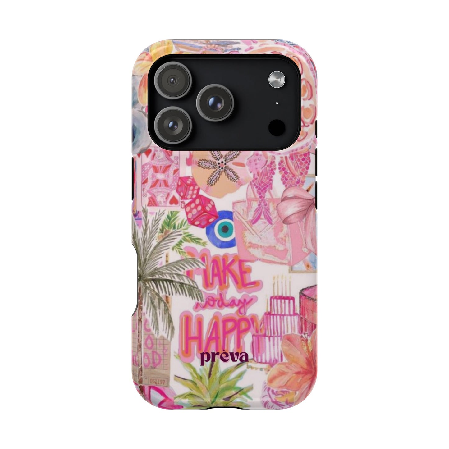 Pink Tropical Collage Phone Case