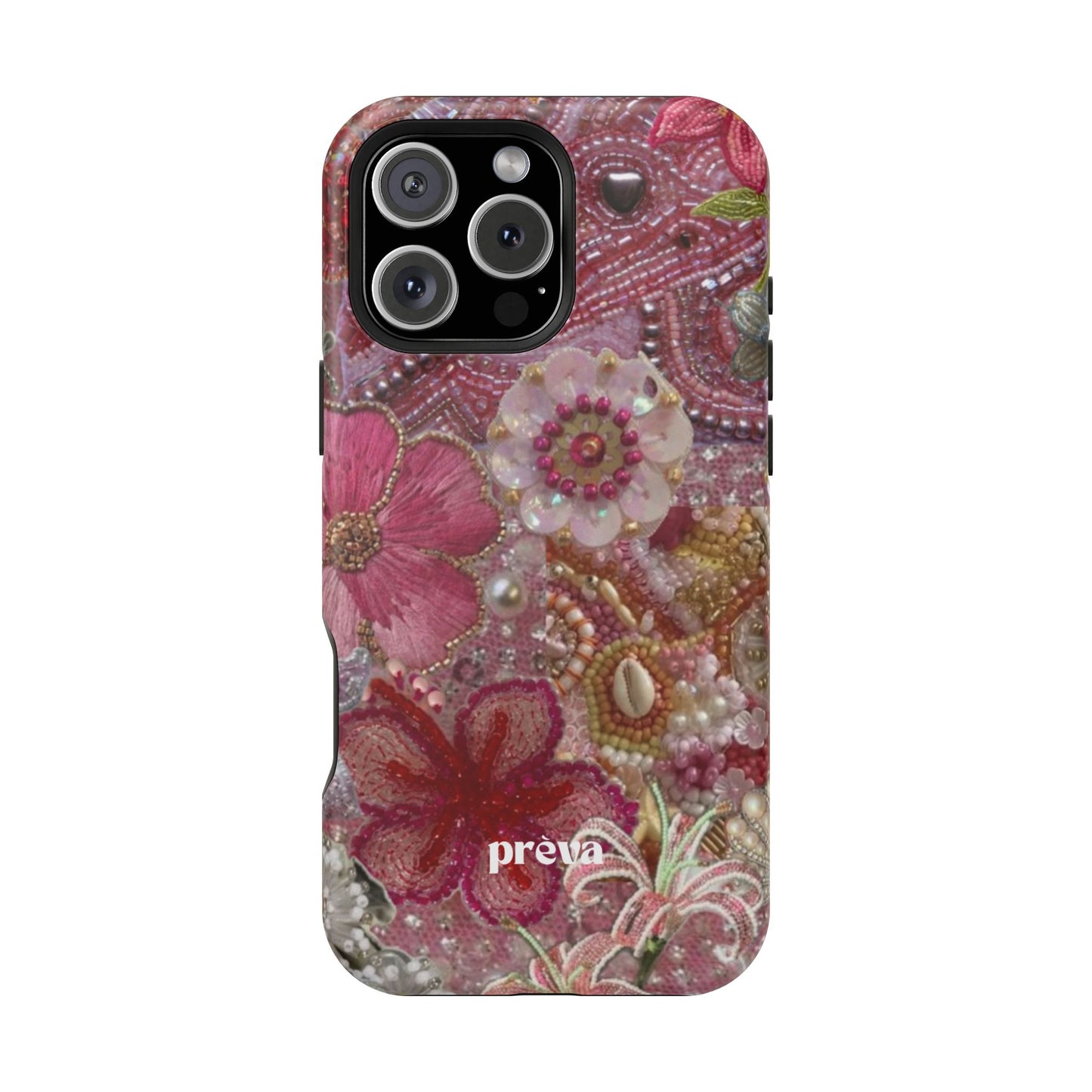 Floral Embroidery Phone Case
