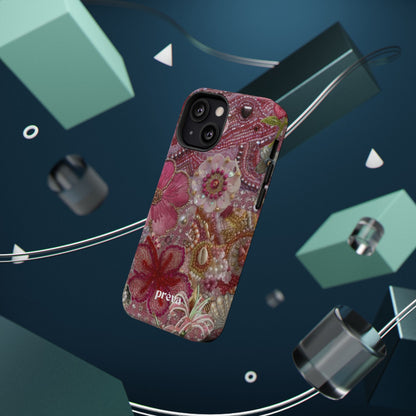 Floral Embroidery Phone Case