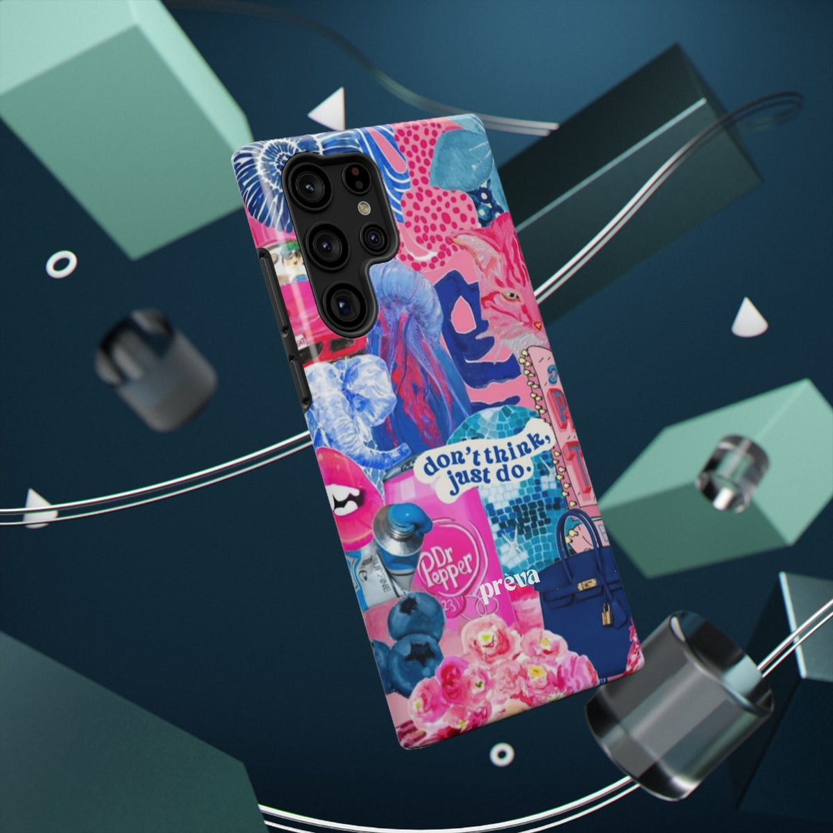 Vibrant Galaxy Collage Phone Case