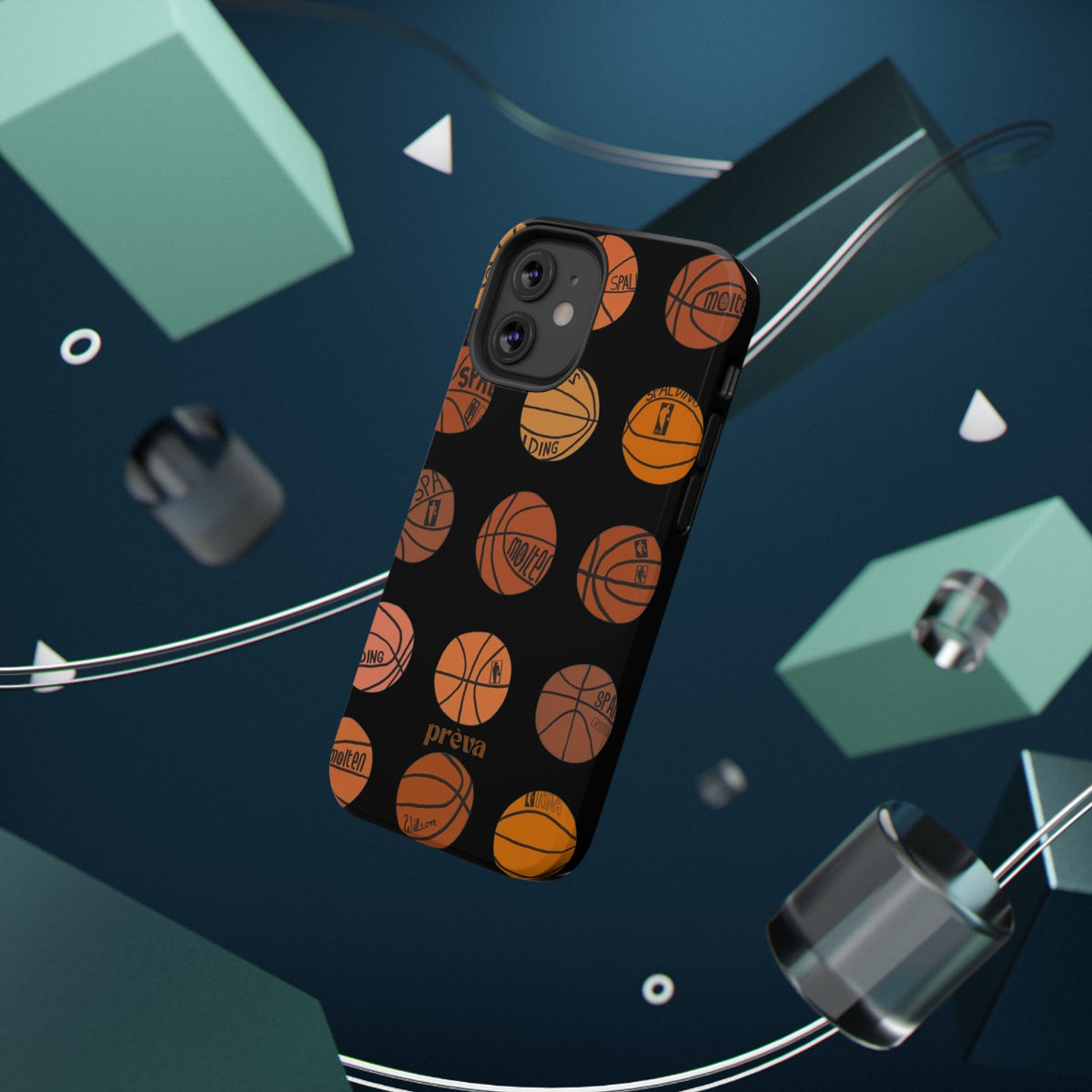 Black Basketball Phone Case