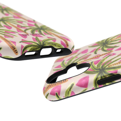 Phone Case — Pink Palm Tree Impact-Resistant Protector