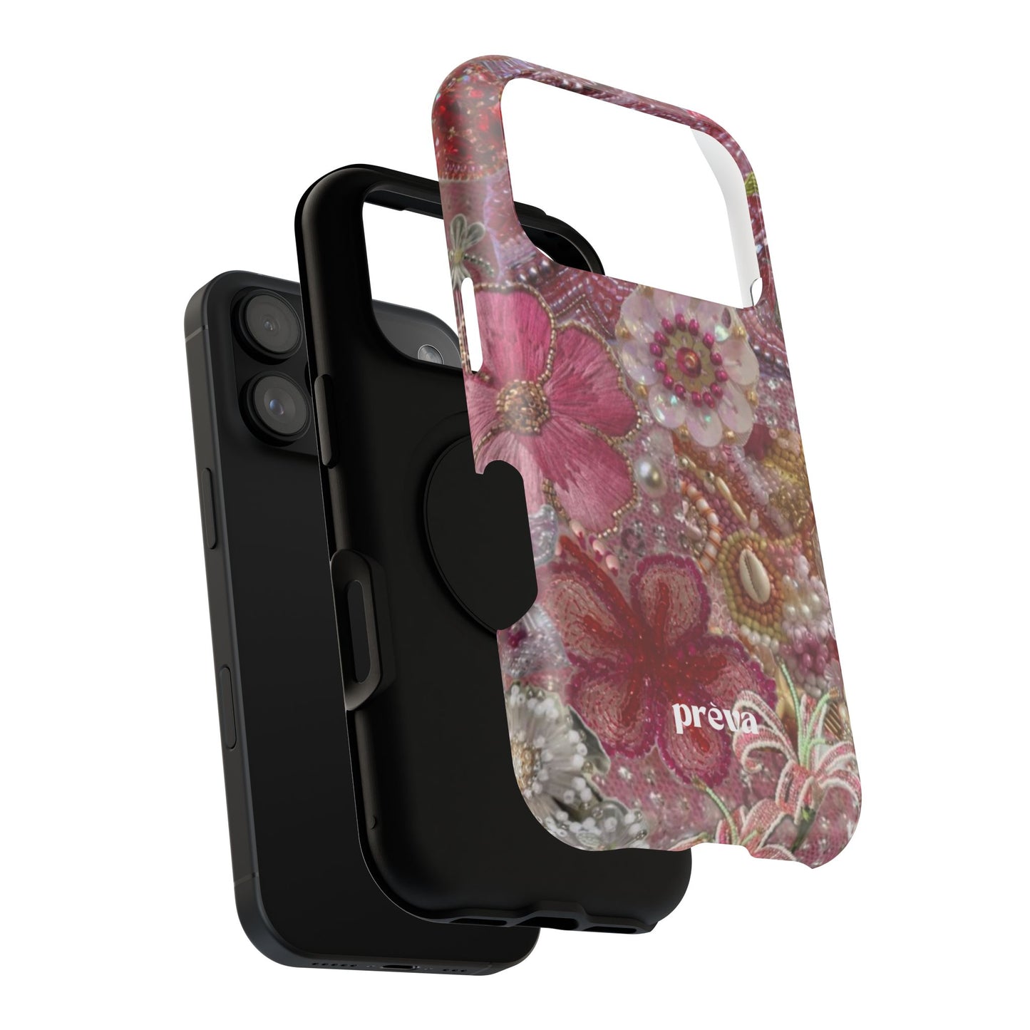 Floral Embroidery Phone Case