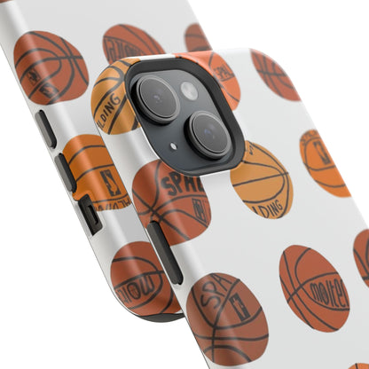 White Basketball Phone Case