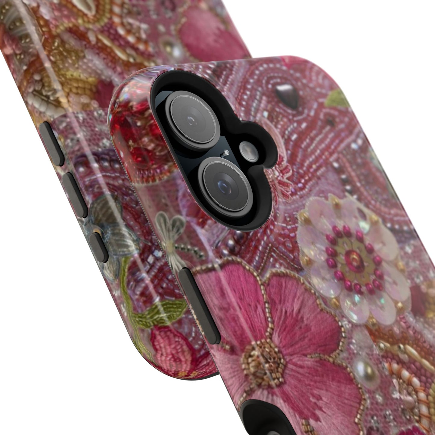 Floral Embroidery Phone Case