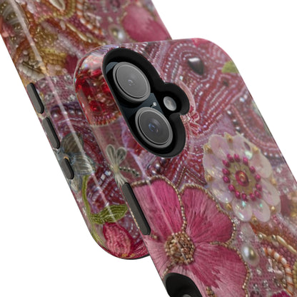 Floral Embroidery Phone Case