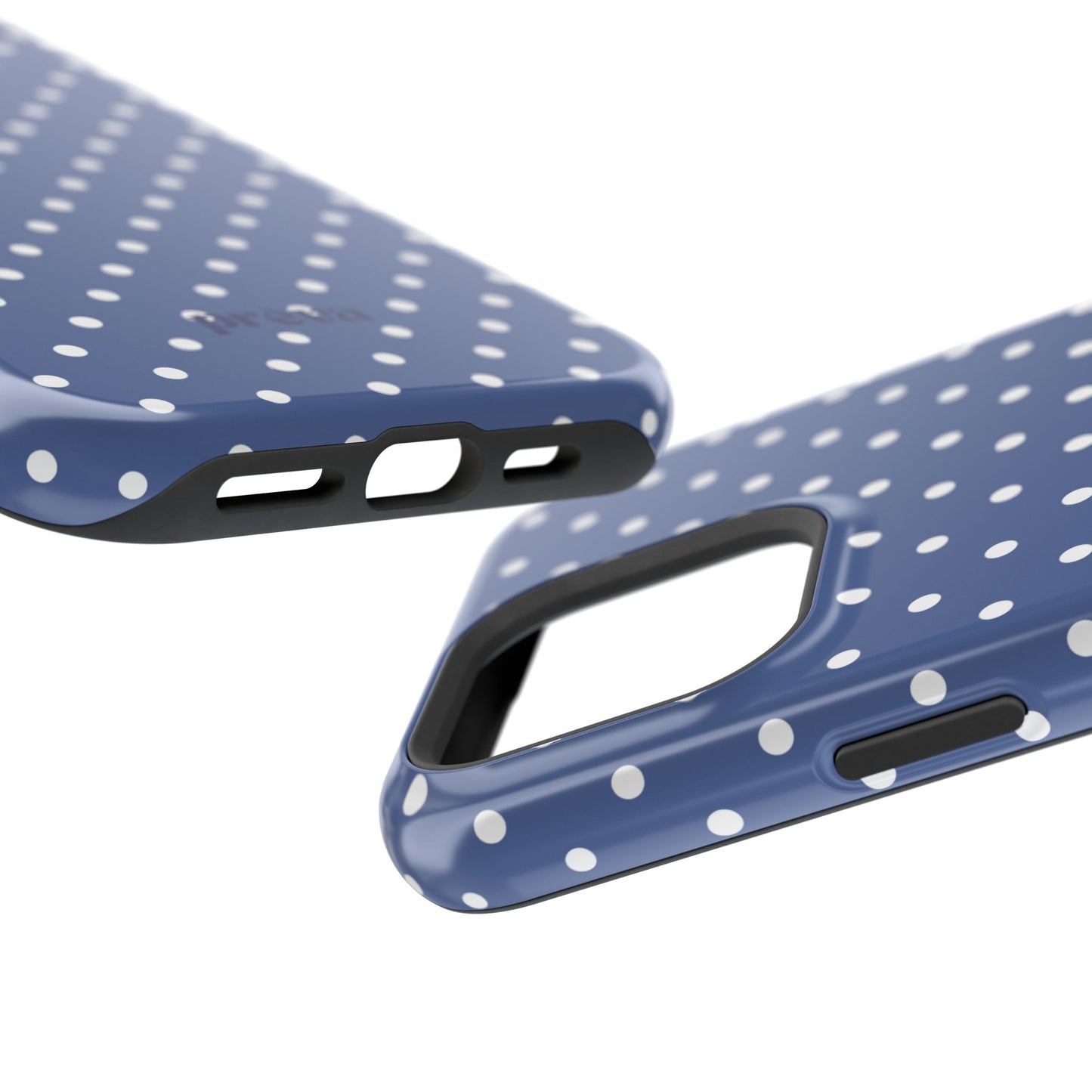 Navy Polka Dot Phone Case