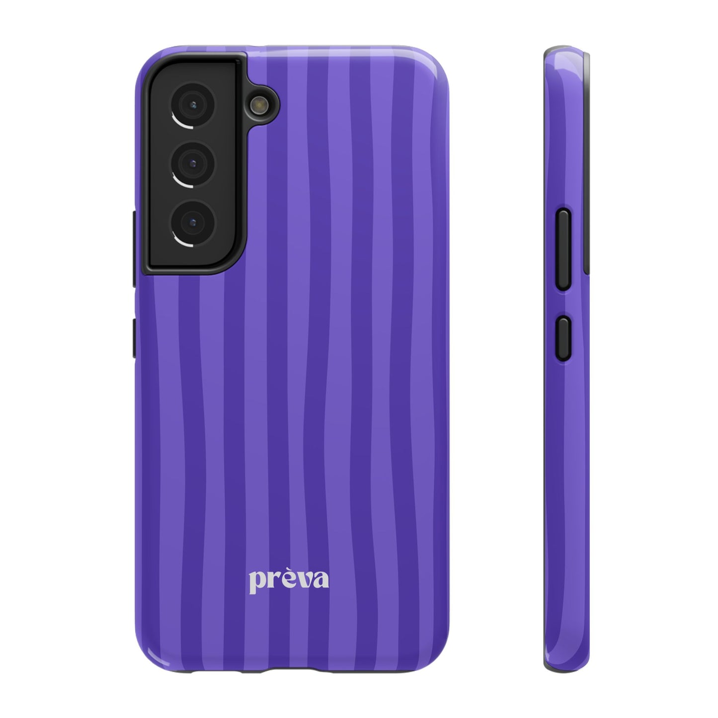 Dark Purple Stripes Phone Case